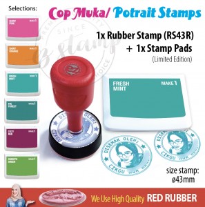 Cop Muka Rubber Stamp