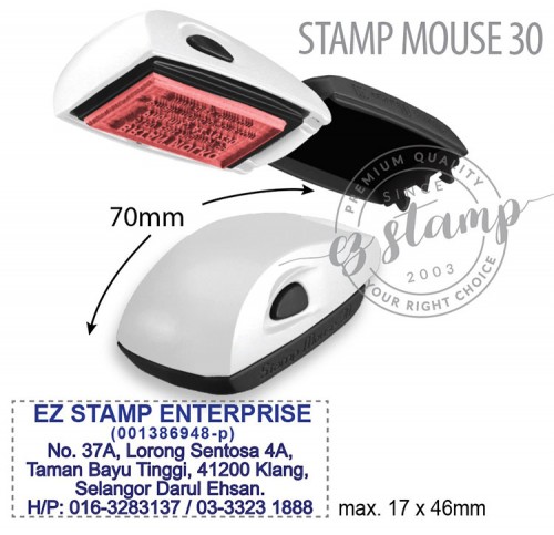 STAMP MOUSE 30 WHITE