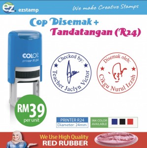 Cop Disemak + Tandatangan R24
