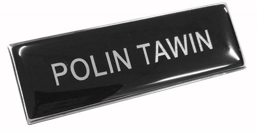 Epoxy Name Tag