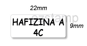 Plain Iron On Label (9x22mm)