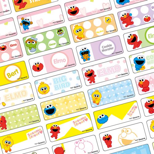 Sesame Name Sticker 芝麻街授權貼紙