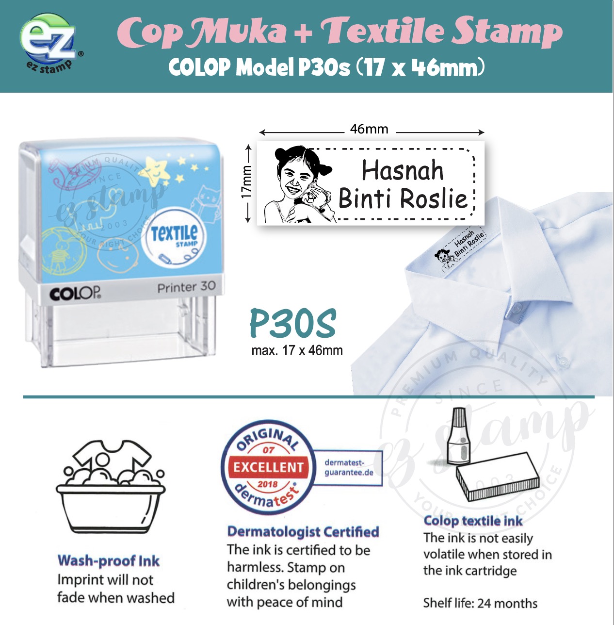 COP Muka + Textile Stamp P30s