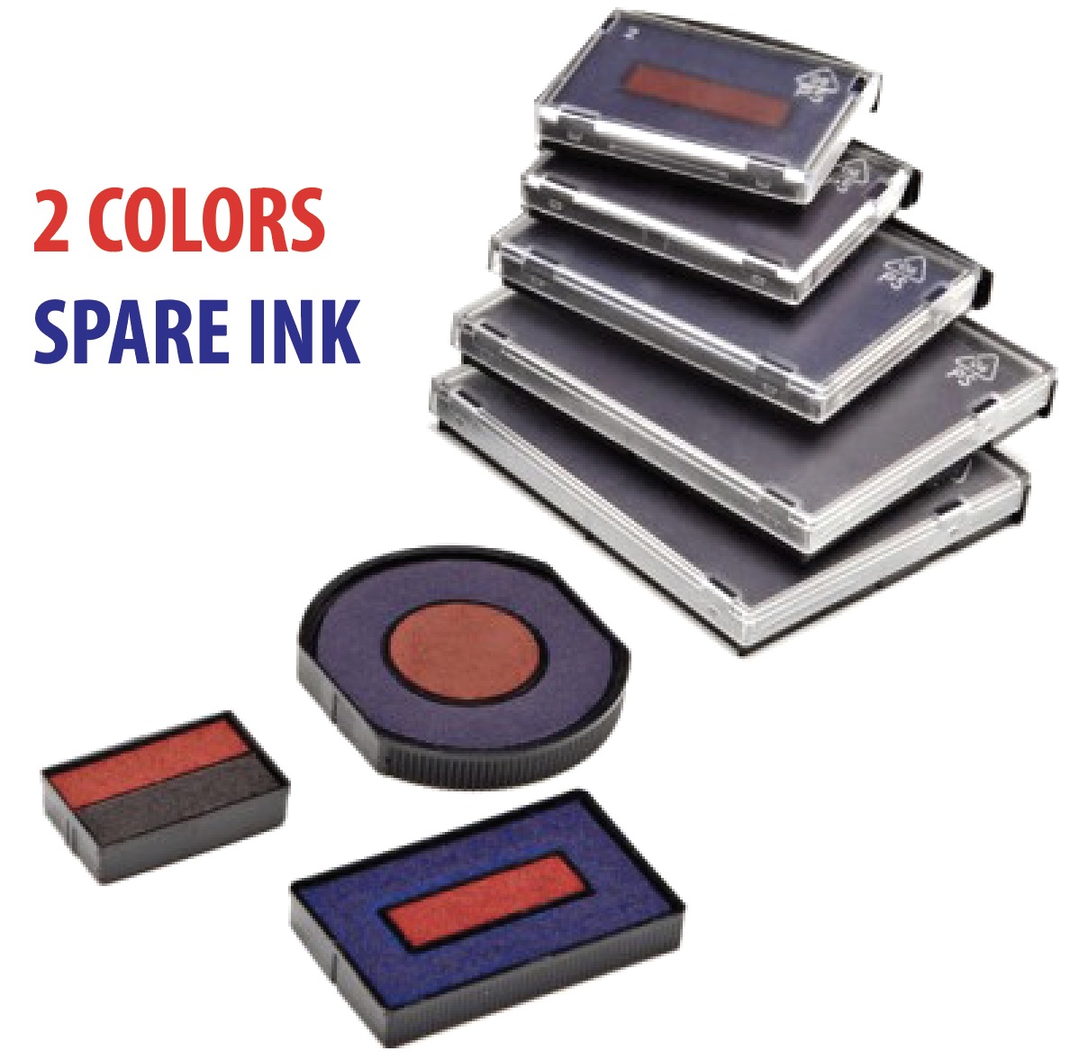 Two Color Pad 2 Colors Spare Pad for Colop - EZ STAMP